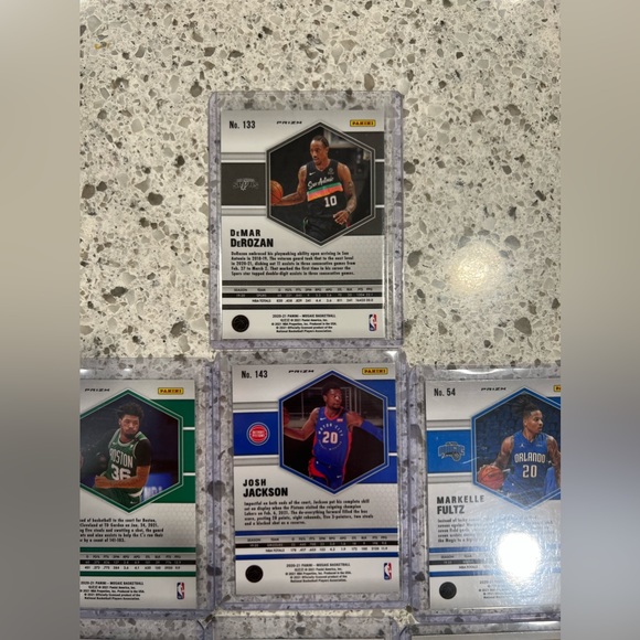 NBA MOSAIC PRIZM CARD LOT OF 7 DEROZAN STEVE NASH IBAKA BOBAN MARCUS SMART - Picture 4 of 4